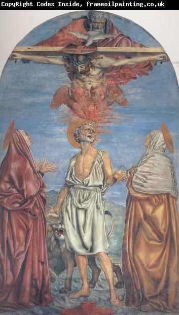 Andrea del Castagno The Trininty with Saints